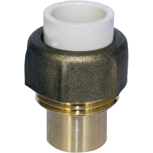 Raccord union, 1" x 3/4", PVC-C, Embout femelle x bras&eacute; Seagulf Marine Industries Inc.