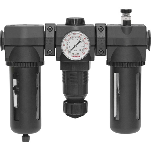 Filtre, d&eacute;tendeur & lubrificateur Modulair 400 avec drain manuel & bol standard, 3/4" NPTF Seagulf Marine Industries Inc.