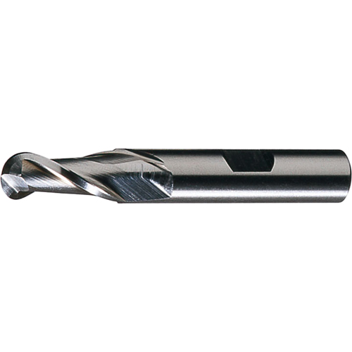 CLEVELAND Centre Cutting Ball Nose Single End Finishers, 1/4" Dia., 2 Flutes, High Speed Steel Seagulf Marine Industries Inc.
