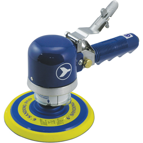 Heavy-Duty Dual-Action Quiet Random Orbit Sander, 6" Dia., 1/4" NPT Inlet, 10000 RPM Seagulf Marine Industries Inc.