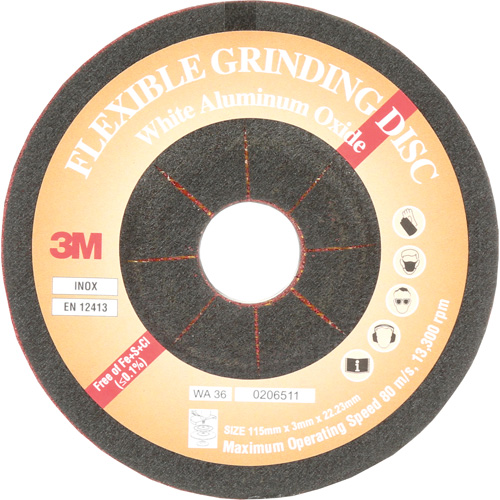 Flexible Grinding Disc, 4-5/8", Aluminum Oxide, 22 mm, Type WA Seagulf Marine Industries Inc.