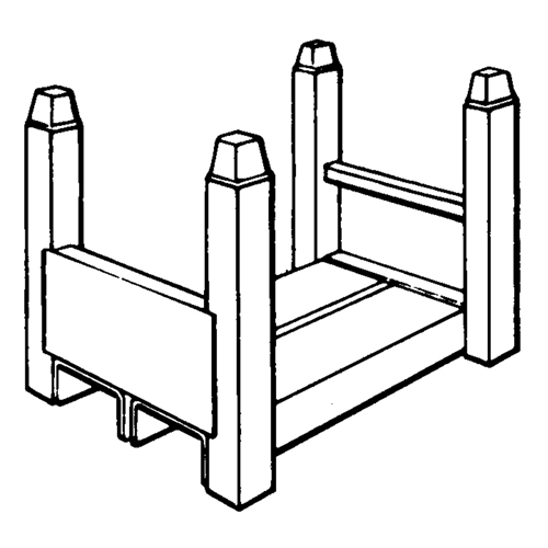 Portable Stacking Racks, 16" W x 26" D, 7500 lbs. Capacity Seagulf Marine Industries Inc.
