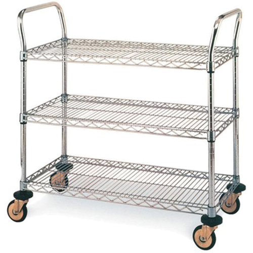 Standard-Duty Utility Carts, Stainless Steel, 18" x 39" x 30", 500 lbs. Capacity Seagulf Marine Industries Inc.