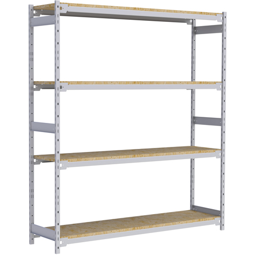 &eacute;tag&egrave;re-classeur de grande largeur, Acier, 4 Tablettes, 72" la x 18" p x 84" h Seagulf Marine Industries Inc.