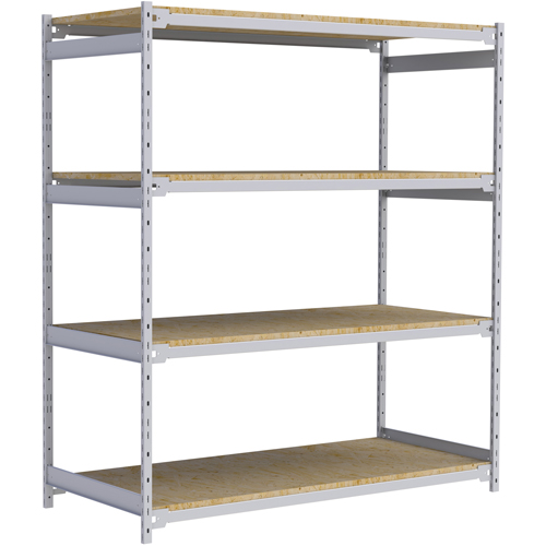 &eacute;tag&egrave;re-classeur de grande largeur, Acier, 4 Tablettes, 72" la x 32" p x 84" h Seagulf Marine Industries Inc.