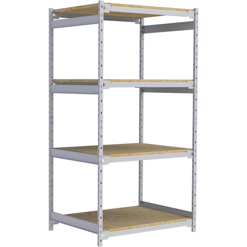 Wide Span Record Storage Shelving, Steel, 4 Shelves, 42" W x 32" D x 84" H Seagulf Marine Industries Inc.