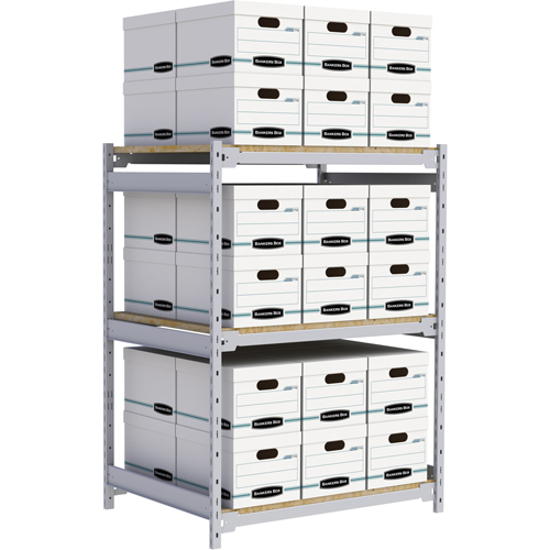 &eacute;tag&egrave;re-classeur de grande largeur, Acier, 3 Tablettes, 42" la x 32" p x 60" h Seagulf Marine Industries Inc.