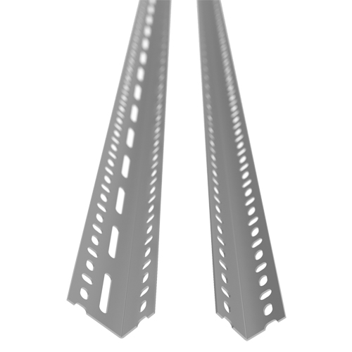Montant &agrave; corni&egrave;re perfor&eacute;e, Acier galvanis&eacute;, Hauteur 72" Seagulf Marine Industries Inc.