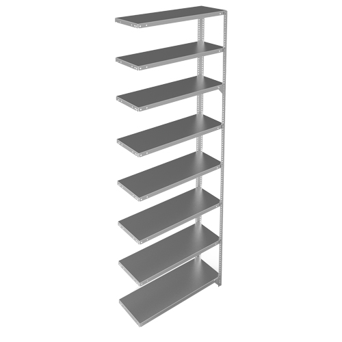 &eacute;l&eacute;ment de rayonnage, Acier galvanis&eacute;, Montant &agrave; fente, Capacit&eacute; 400 lb, 36" la x 96" h x 15" p Seagulf Marine Industries Inc.