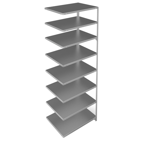 &eacute;l&eacute;ment de rayonnage, Acier galvanis&eacute;, Montant &agrave; fente, Capacit&eacute; 400 lb, 36" la x 96" h x 24" p Seagulf Marine Industries Inc.