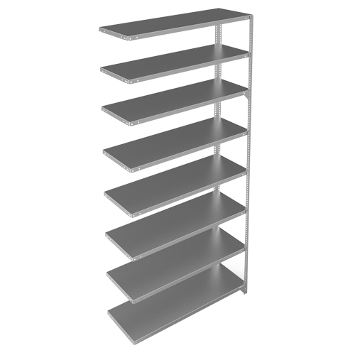 &eacute;l&eacute;ment de rayonnage, Acier galvanis&eacute;, Montant &agrave; fente, Capacit&eacute; 300 lb, 48" la x 96" h x 15" p Seagulf Marine Industries Inc.