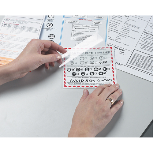 OTS WHMIS Labels, Vinyl, Sheet, 5" L x 5" W Seagulf Marine Industries Inc.