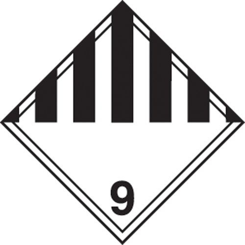 TDG Shipping Labels, Class 9, Miscellaneous Dangerous Goods, Paper Seagulf Marine Industries Inc.