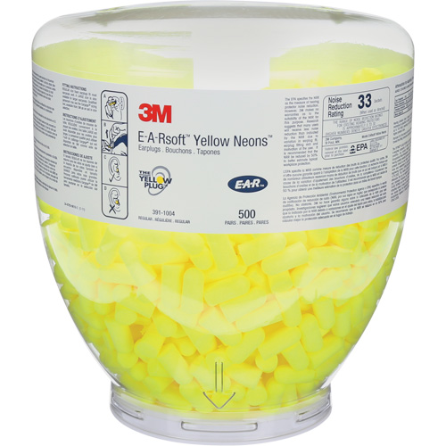 Bouchons d'oreilles E-A-RSoft Yellow Neon, Vrac - Contenant Seagulf Marine Industries Inc.