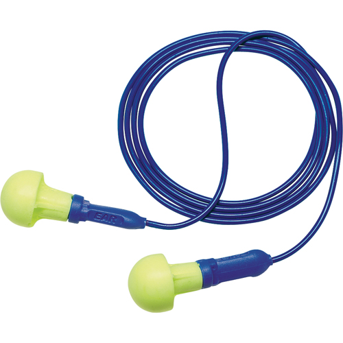 Bouchons d'oreilles d&eacute;tectables E-A-R Push-ins, Avec cordon, Taille unique, Vrac - Sac en poly, NRR dB NRR 28 dB Seagulf Marine Industries Inc.