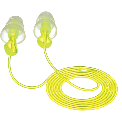Bouchons d'oreilles r&eacute;utilisables &agrave; trois brides E-A-R, Avec cordon, Vrac - Sac en poly, 26 dB NRR, Taille unique Seagulf Marine Industries Inc.