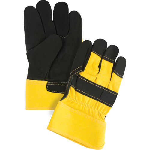 Gants d'ajusteur doubl&eacute;s pour l'hiver &agrave; chaleur sup&eacute;rieure, Grand, Paume en Cuir de vache refendu, Doublure en Thinsulate Seagulf Marine Industries Inc.