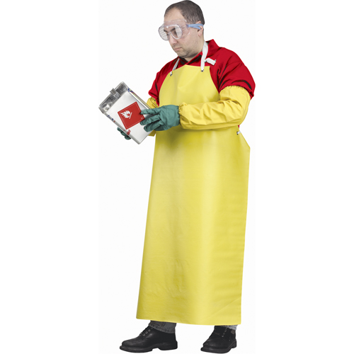 Tabliers ignifuges, N&eacute;opr&egrave;ne/Polyester, 48" lo x 35" la, Jaune Seagulf Marine Industries Inc.