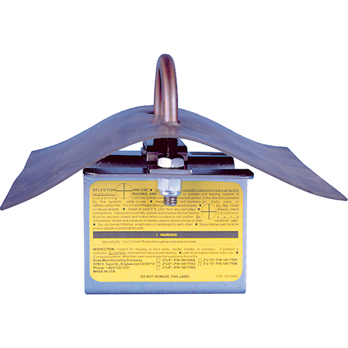 Permanent Roof Anchor, Roof, Permanent Use Seagulf Marine Industries Inc.