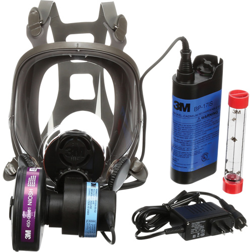 Powerflow Face-Mounted Powered Air Purifying Respirators (PAPR), Facepiece Respirator, NiCd Battery Seagulf Marine Industries Inc.