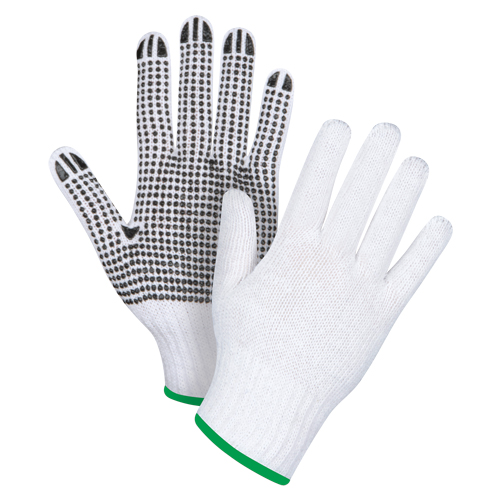 Dotted String Knit Gloves, Poly/Cotton, Single Sided, 7 Gauge, Medium Seagulf Marine Industries Inc.