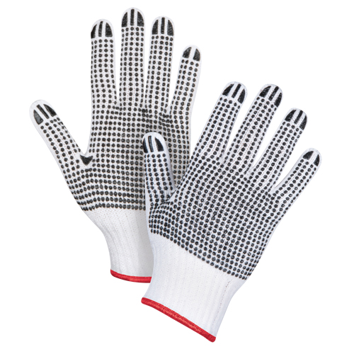Double-Sided Dotted String Knit Gloves, Poly/Cotton, Double Sided, 7 Gauge, Small Seagulf Marine Industries Inc.