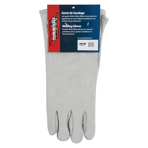 Gants de soudeur d'usage standard, Cuir de vache refendu, Taille Grand Seagulf Marine Industries Inc.