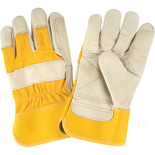 Gants d'ajusteur de premi&egrave;re qualit&eacute;, Grand, Paume en Cuir fleur de vache, Doublure en Coton Seagulf Marine Industries Inc.