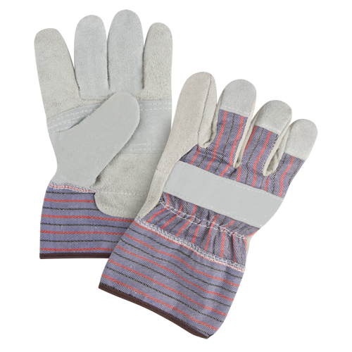 Premium Patch Palm Fitters Gloves, Large, Split Cowhide Palm, Cotton Inner Lining Seagulf Marine Industries Inc.