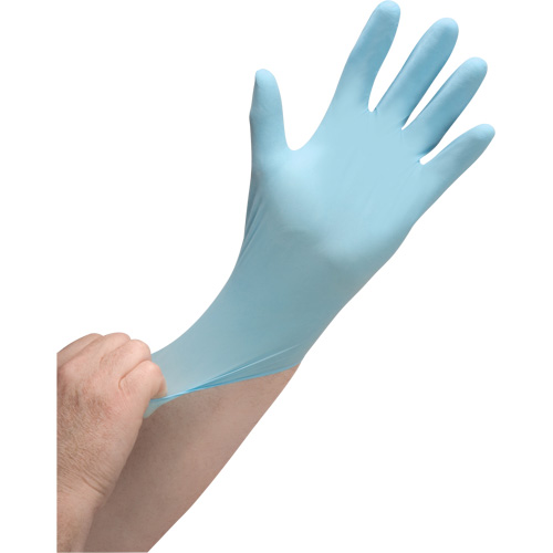 Gants jetables de calibre m&eacute;dical r&eacute;sistants &agrave; la perforation, T-petit, Nitrile, 4,5 mils, Sans poudre, Bleu, Classe 2 Seagulf Marine Industries Inc.