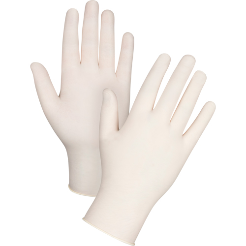 Gants d'examen de premi&egrave;re qualit&eacute; pour peau sensible, T-Grand, Latex, 4 mils, Poudr&eacute;s, Naturel Seagulf Marine Industries Inc.