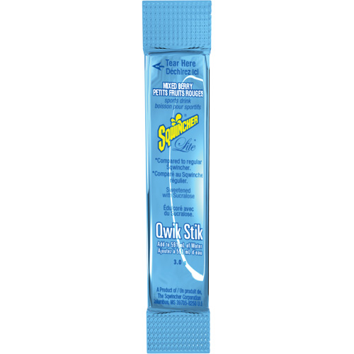 Sqwincher&reg; ZERO&reg; Qwik Stik Rehydration Drink, Powder, Mixed Berry Seagulf Marine Industries Inc.