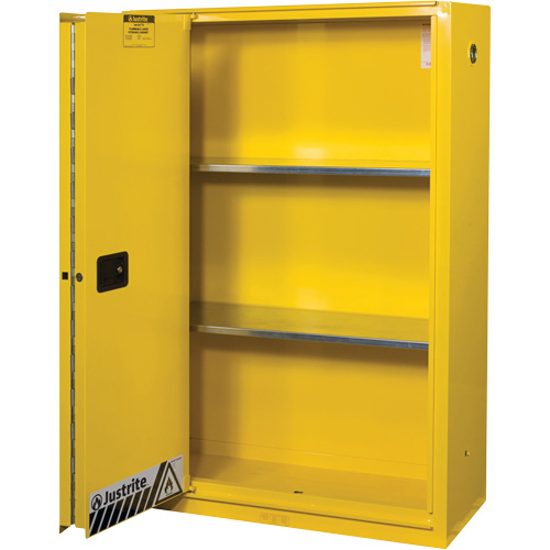 Sure-Grip&reg; Ex Flammable Storage Cabinets, 45 gal., 1 Door, 43" W x 65" H x 18" D Seagulf Marine Industries Inc.