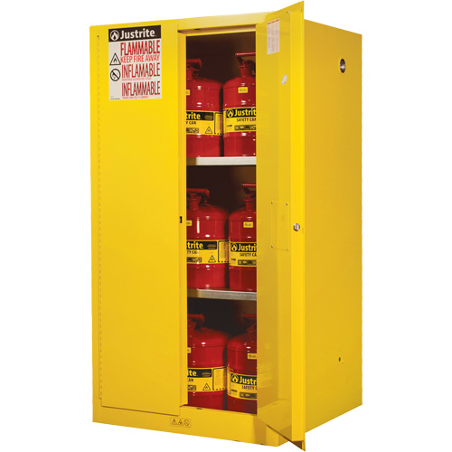 Armoires Sure-Grip EX pour produits inflammables, 60 gal., 2 Porte(s), 34" La x 65" h x 34" p Seagulf Marine Industries Inc.