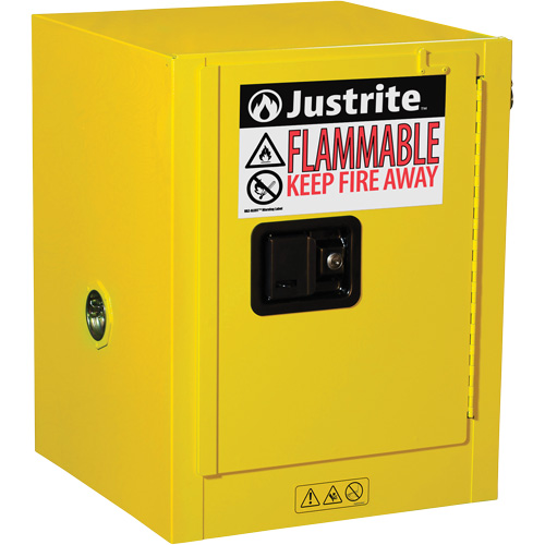 Sure-Grip&reg; EX Countertop Flammable Safety Cabinet, 4 gal., 1 Door, 17" W x 22" H x 17" D Seagulf Marine Industries Inc.