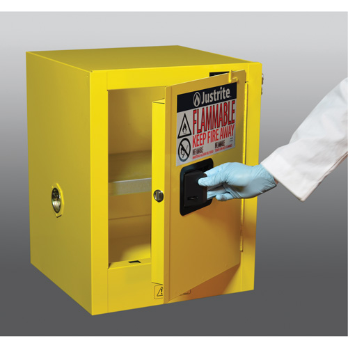 Sure-Grip&reg; EX Countertop Flammable Safety Cabinet, 4 gal., 1 Door, 17" W x 22" H x 17" D Seagulf Marine Industries Inc.