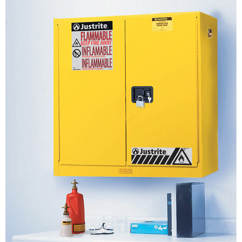 Wall Mount Sure-Grip&reg; Ex Safety Cabinets, 20 gal., 2 Door, 43" W x 44" H x 12" D Seagulf Marine Industries Inc.