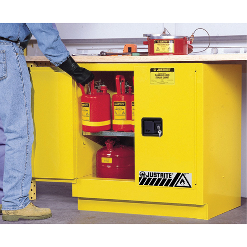 Sure-Grip&reg; EX Undercounter Flammable Safety Cabinet, 22 gal., 2 Door, 35" W x 35" H x 22" D Seagulf Marine Industries Inc.