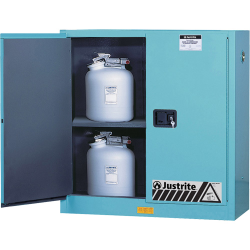 Armoires de s&eacute;curit&eacute; pour acides & produits corrosifs avec doublure ChemCor, 30 gal., 43" x 44" x 18" Seagulf Marine Industries Inc.