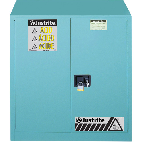 Armoires de s&eacute;curit&eacute; pour acides & produits corrosifs avec doublure ChemCor, 30 gal., 43" x 44" x 18" Seagulf Marine Industries Inc.