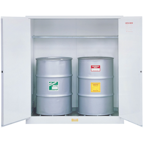 Armoires de s&eacute;curit&eacute; pour d&eacute;chets dangereux, Capacit&eacute; de 55 gal. US, Blanc Seagulf Marine Industries Inc.