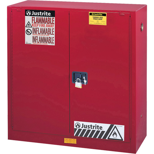 Armoire de s&eacute;curit&eacute; pour la peinture et les encres combustibles EX Sure-Grip, 40 gal., 3 tablettes Seagulf Marine Industries Inc.