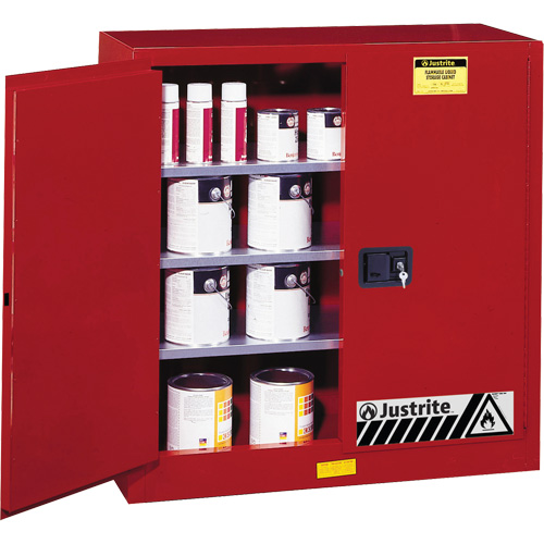 Sure-Grip&reg; EX Combustibles Safety Cabinet for Paint and Ink, 40 gal., 3 Shelves Seagulf Marine Industries Inc.
