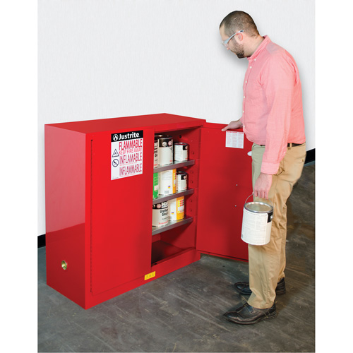 Sure-Grip&reg; EX Combustibles Safety Cabinet for Paint and Ink, 40 gal., 3 Shelves Seagulf Marine Industries Inc.