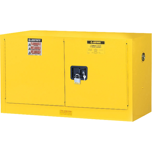 Sure-Grip&reg; EX Wall Mount Flammable Safety Cabinet, 17 gal., 2 Door, 43" W x 24" H x 18" D Seagulf Marine Industries Inc.