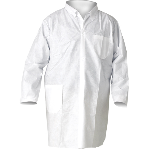 KleenGuard A20 Lab Coats, SMS, White, Medium Seagulf Marine Industries Inc.
