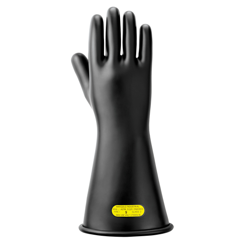 Gants isolants en caoutchouc naturel noir, ASTM classe 2, Taille 10, 14" lo Seagulf Marine Industries Inc.