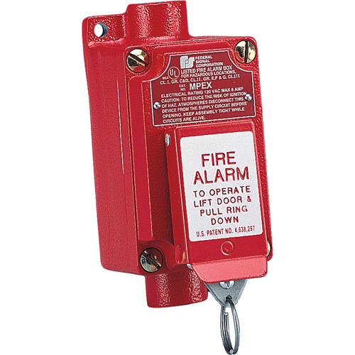 Explosion-proof Fire Alarm Pull Station (mpex) Two-step Operation Prevents Accidental Activation Seagulf Marine Industries Inc.