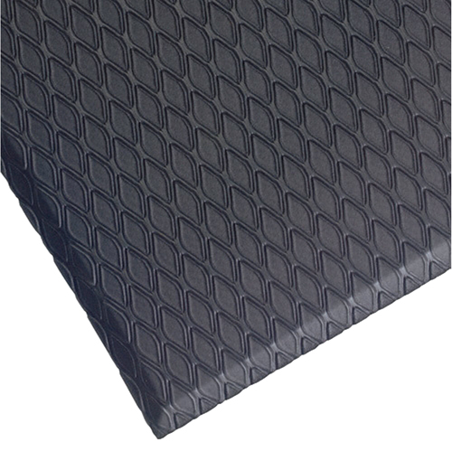 Tapis Cushion Max, Losange, 3-3/4' x 5-3/4' x 5/8", Charbon, Nitrile/PVC Seagulf Marine Industries Inc.