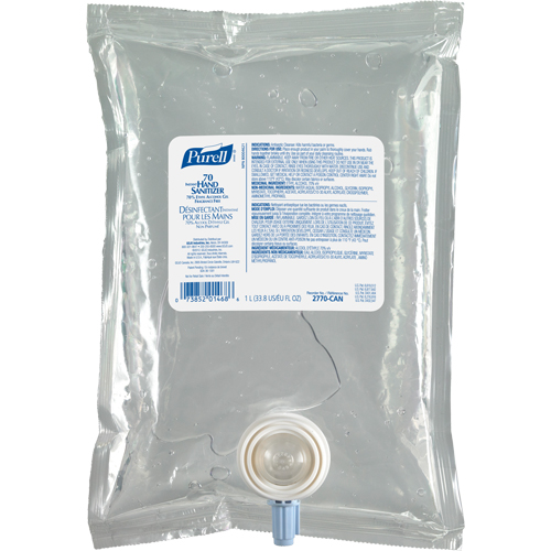 NXT&reg; Advanced Gel Hand Sanitizer, 1000 ml, Cartridge Refill, 70% Alcohol Seagulf Marine Industries Inc.